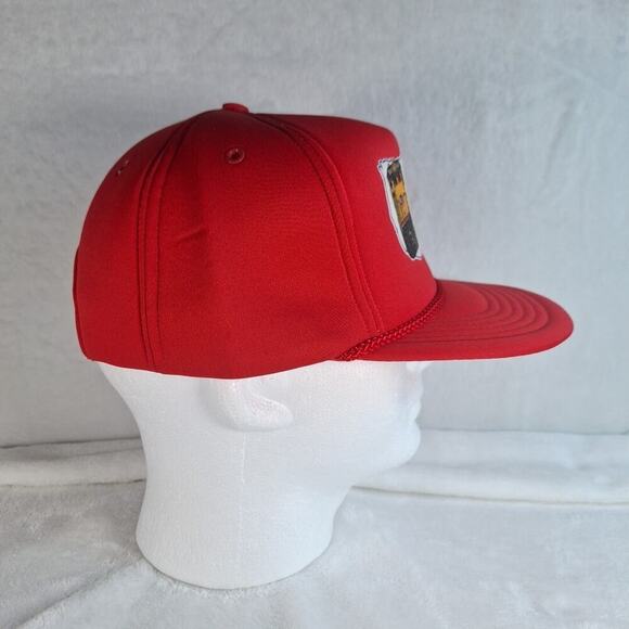 Vintage Union Pacific Full Foam Rope Trucker Hat Dead Stock Transplantation Red - Picture 6 of 10